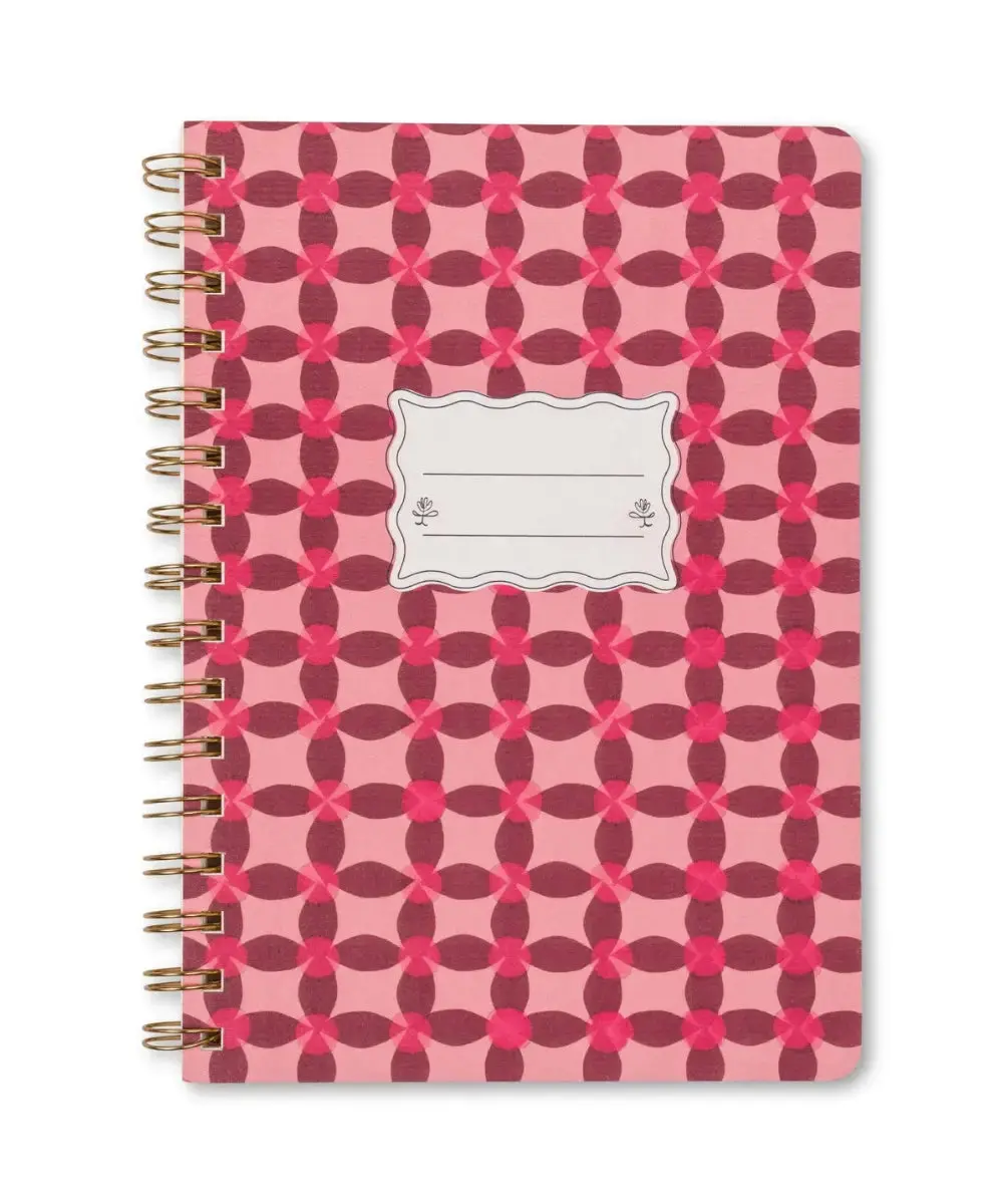 Carnet Tulip Rose A5 Spirales | Designworks - Univers maison et accessoires utiles địa pour une vie simplifiée