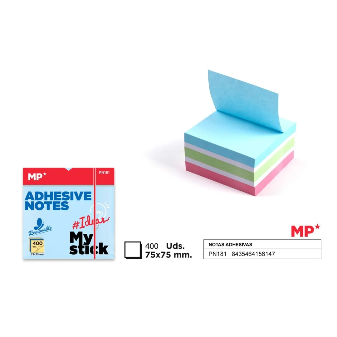 Notes adhésives multicolor 75X75MM 400H – Madrid Papel - Organisation de la maison avec des solutions de rangement Entretien de la maison : nos 7 conseils pratiques - Conservation Nature