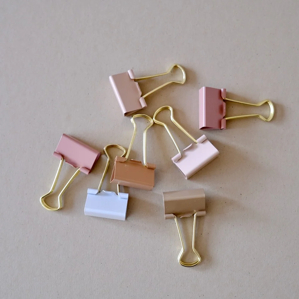 Set de Pinces à Papier Tons Nude - Organisation de la maison avec des Joseph solutions de rangement
