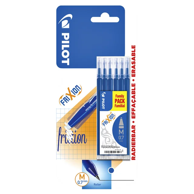 Paquet de 6 recharges stylo Frixion 0,7 Bleu – Pilot - élevée Organisation de la maison avec des solutions de rangement
