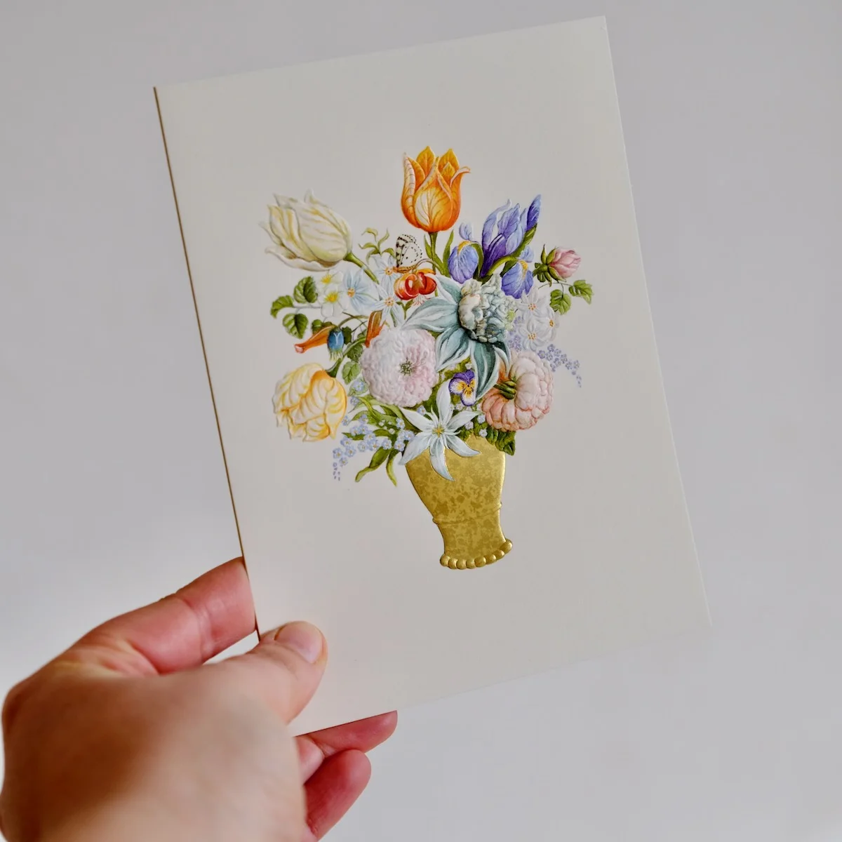 Carte Bouquet de Printemps - Organisation de la maison avec des solutions de rangement Faire-part Mariage Pochette 2 cartes Le Bouquet Vert – Maison June