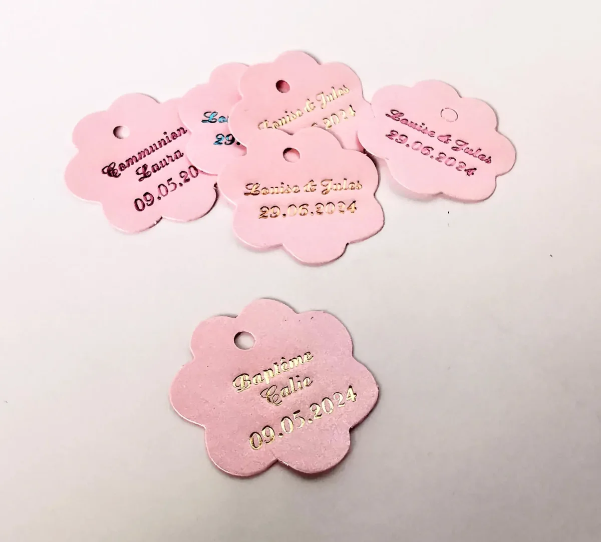 Etiquette dragées – Fleur Rose – Personalisée - ​Boulangerie-Pâtisserie | Pain au Levain & Viennoiseries​ - {'count': 1, 'name': 'France'}