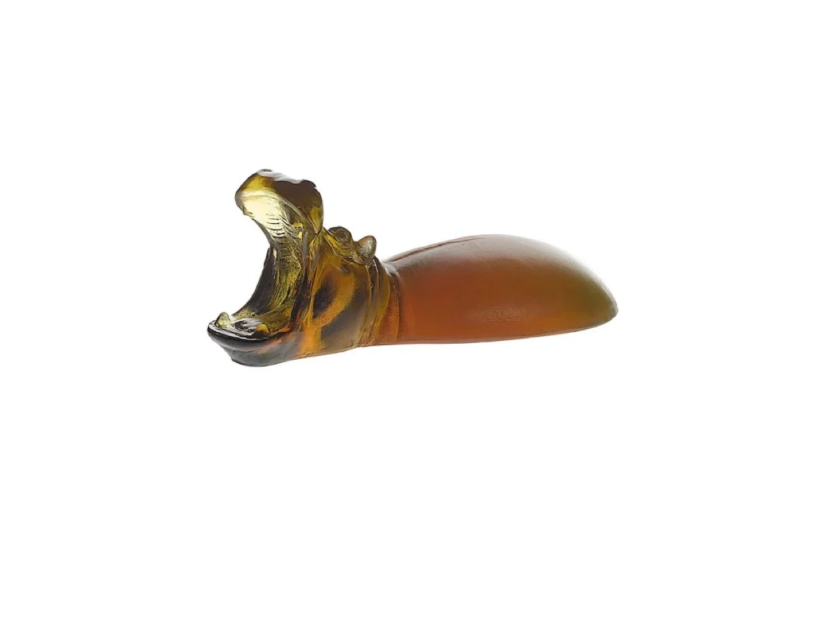 Hippopotamus paperweight daum - Vins Rouges Harmonieux pour Chaque Vitrine Occasion