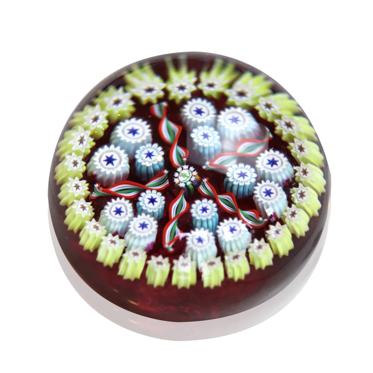 Sulfure presse-papier cristal millefiori - Vins Rouges Grande Harmonieux pour Chaque Occasion