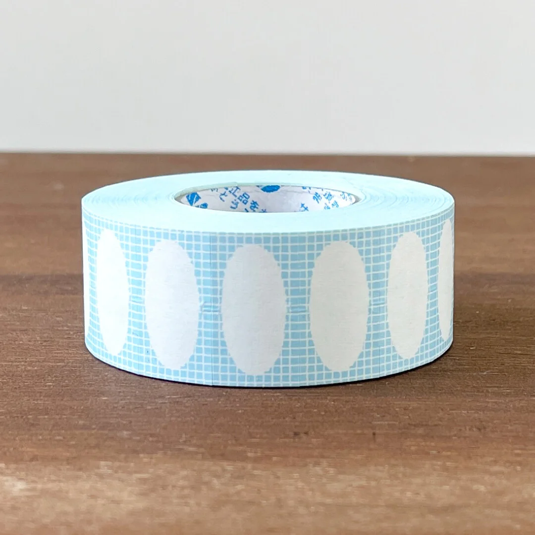 Rouleau de Gommettes Japonaises – Ovale Bleu activités Pastel - Organisation de la maison avec des solutions de rangement