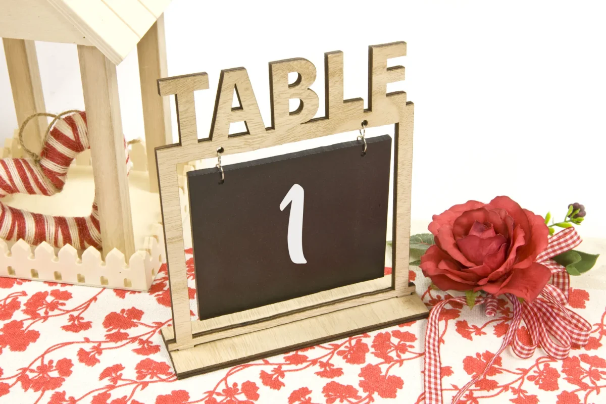 Marque Table Ardoise Bois ​Boulangerie Pâtisserie Pain Levain Viennoiseries