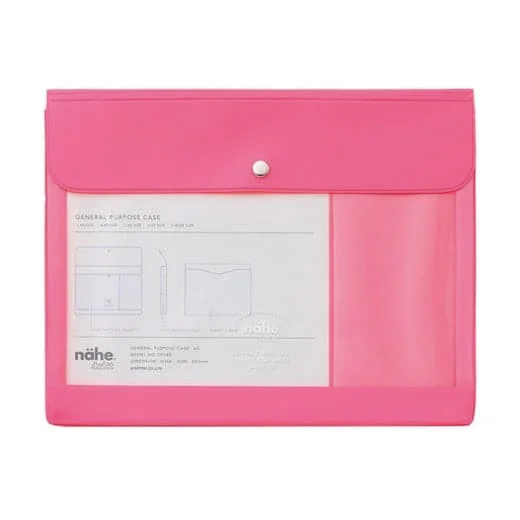 Pochette de Voyage A5 – Rose Néon - Organisation de la maison avec des solutions de rangement Boîtes de rangement pour placards et s en tissu pliable lot de 2 - Rose Red  2 (13INCH) BOITE DE RANGEMENT - Cdiscount Maison