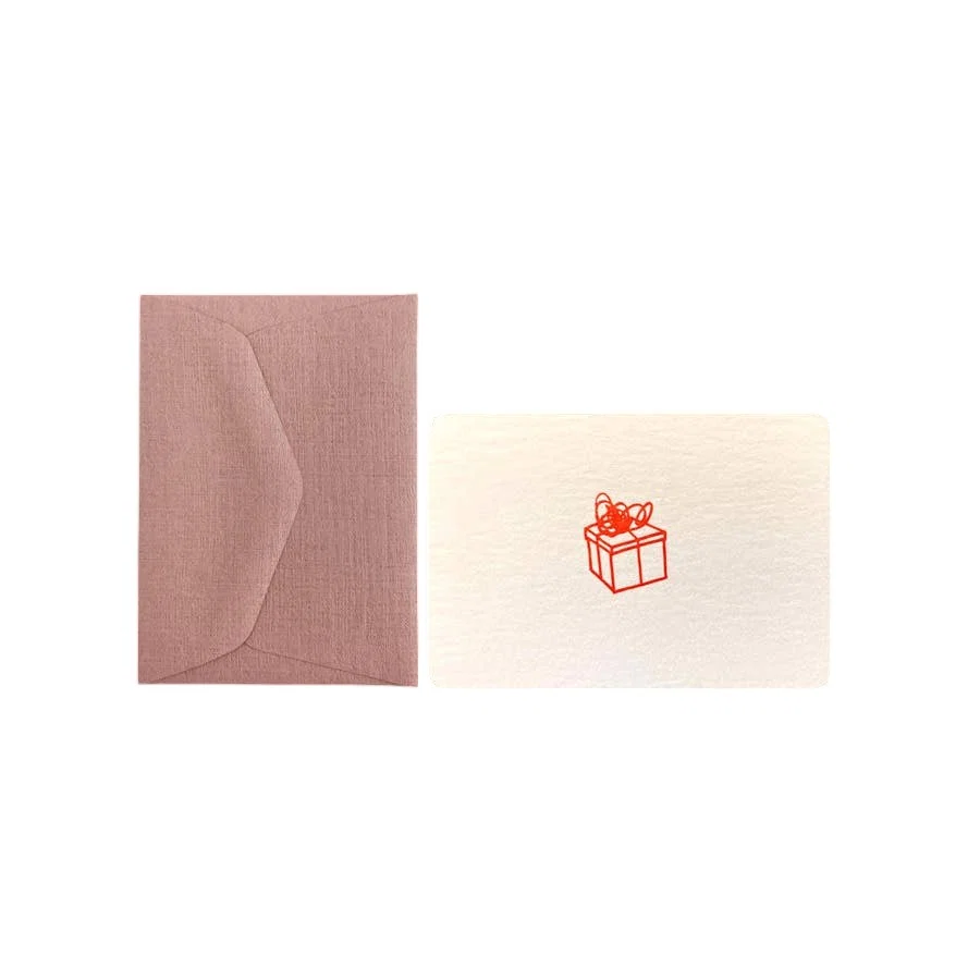 Mini carte enveloppe CADEAU Univers maison accessoires utiles vie