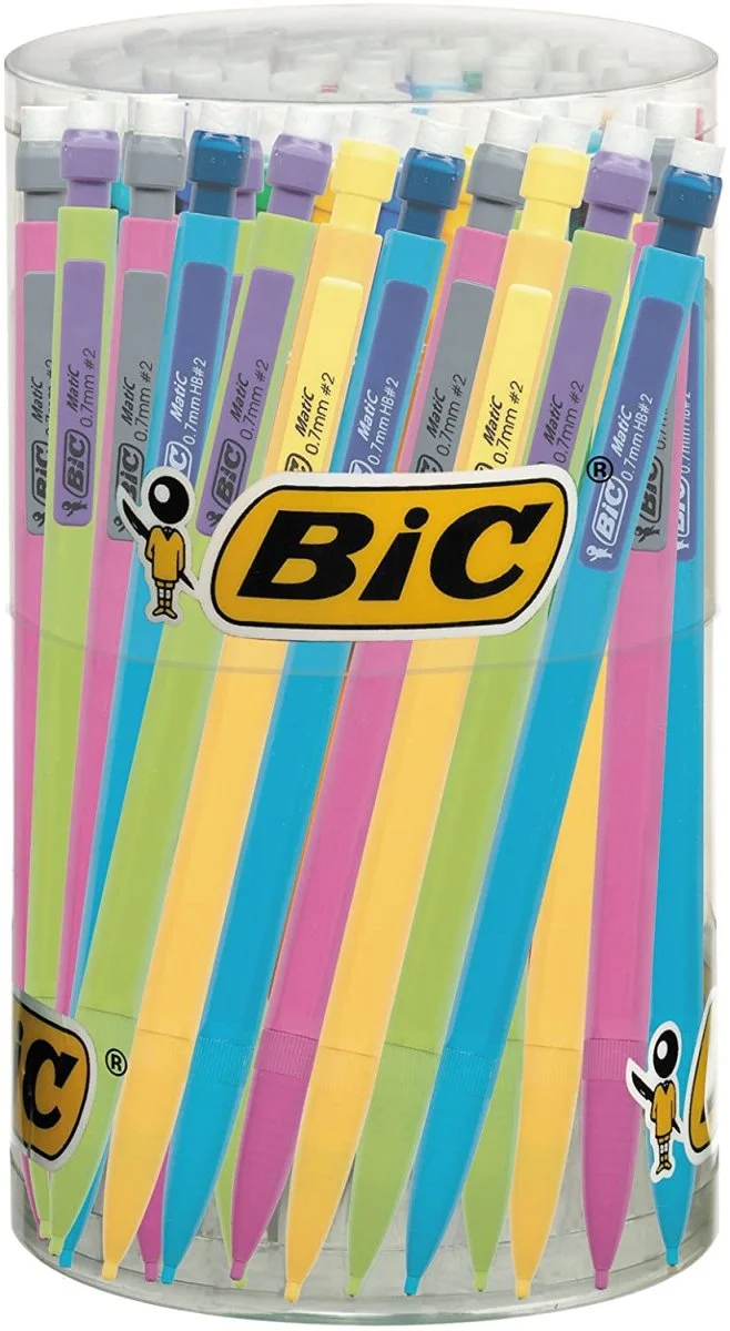 Critérium Crayon mécanique (Boite de 60 unités), couleurs assorties – BIC Matic Fun - Organisation de la maison avec des solutions de rangement Critérium bic (unité)