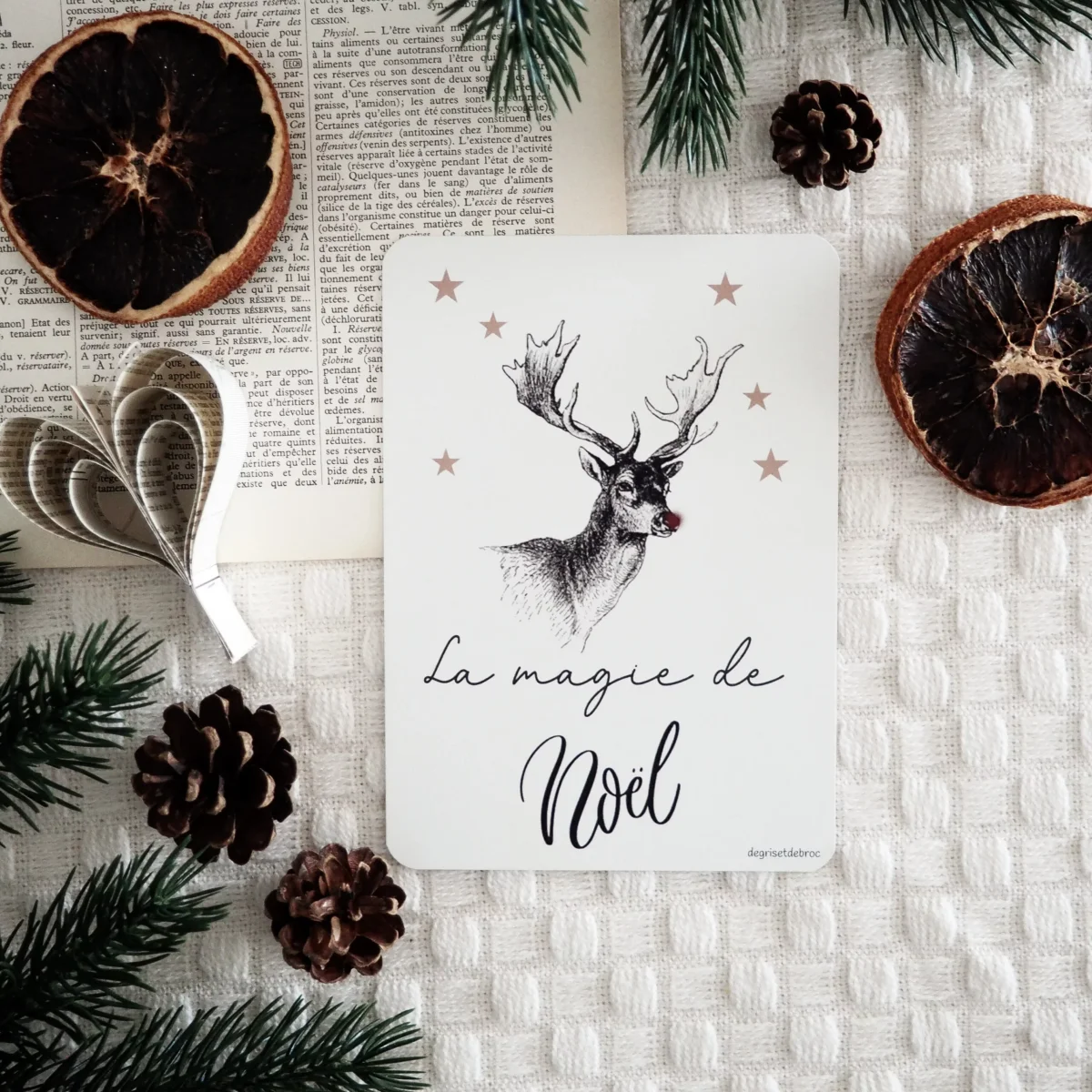 Carte postale magie Noël Saldi Straordinari Offerte Speciali Disponibili Adesso