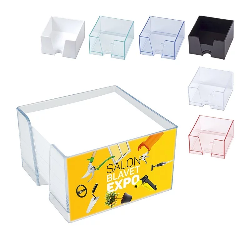Porte-bloc note cube en plastique polystyrène cristal – CLASSIC - Saldi Straordinari – Offerte Speciali Disponibili Adesso - {'count': 1, 'name': 'inox'}