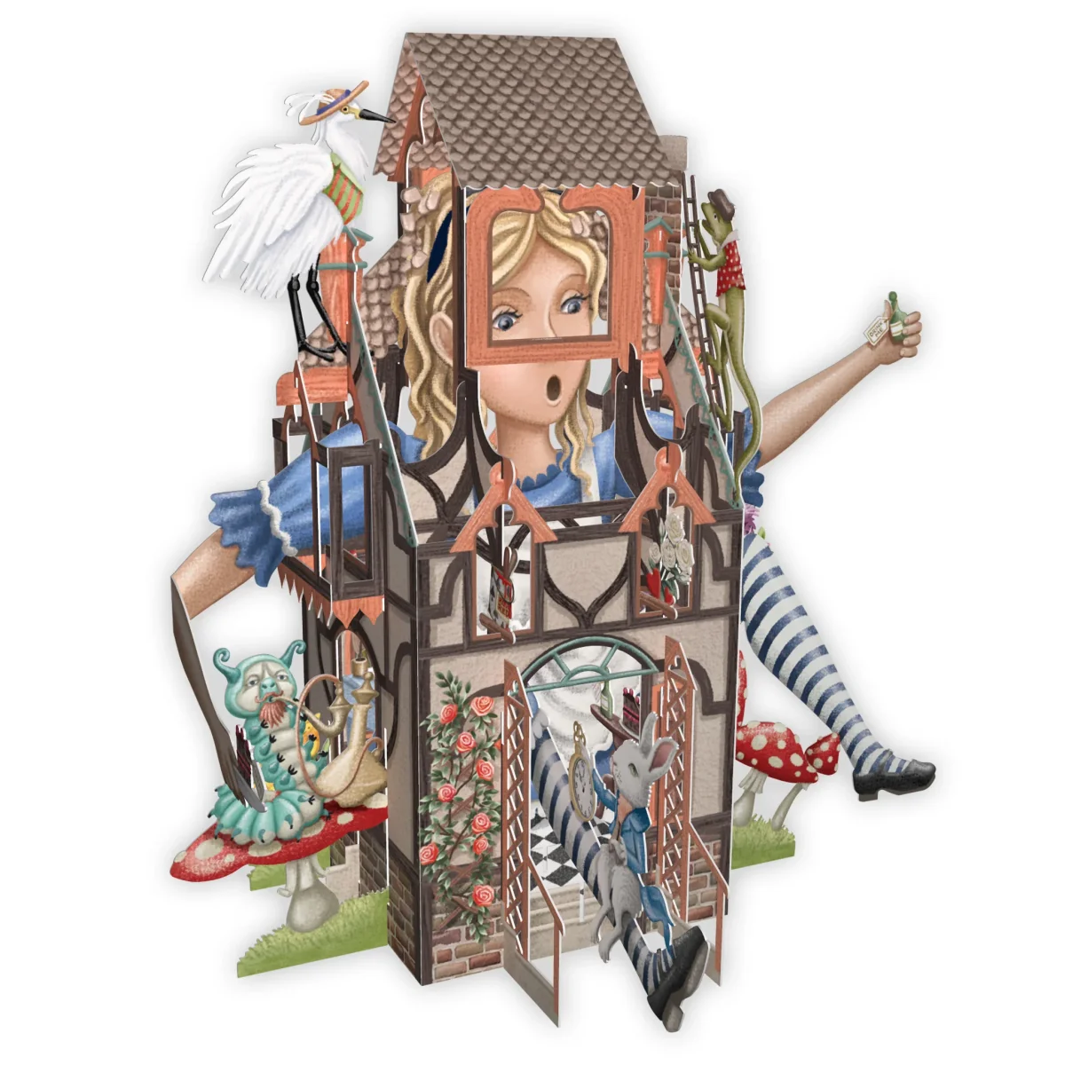Carte Pop Up – Alice dans le Terrier - Organisation de la maison avec des solutions de rangement - {'count': 1, 'name': 'tâches'}