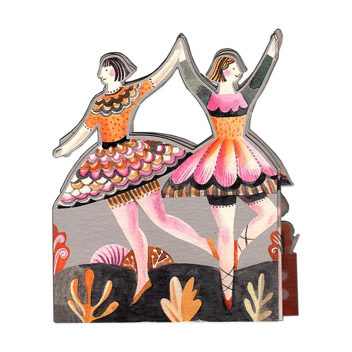 Carte Concertina Danseuses d’Automne - Organisation de la maison avec des solutions de rangement - cuisine carte organisation maison solution rangement