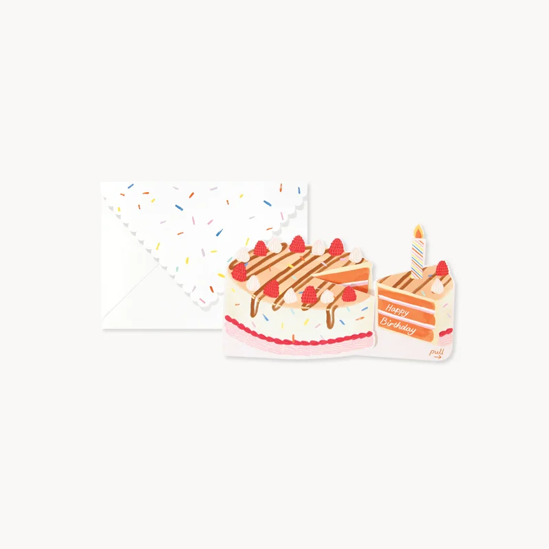 Mini Carte Pop Up – Birthday’s Cake - Organisation de la maison avec des MOMES solutions de rangement