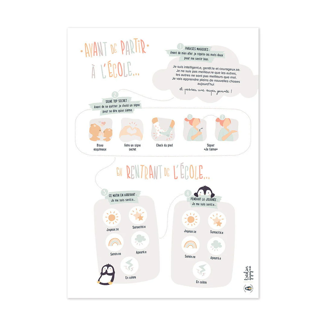 Poster départ à l'école-Autonomie-Gestion du stress - Boutique Bébé en Ligne : Soins, Jouets et Articles Maison Jeu des émotions - Éducatif - LIFE SKILLS - Dès 5 ans - Cdiscount Jeux -  Jouets