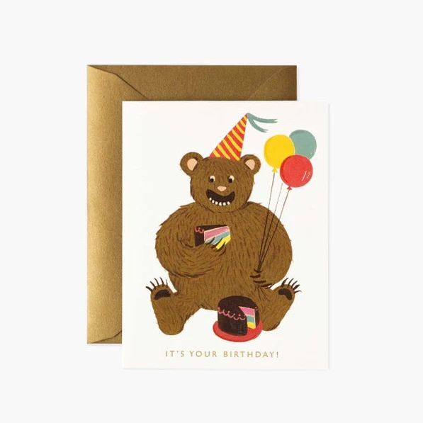 Rifle Co Carte Card Bear Boutique Bébé Ligne Soins Jouets Articles Maison