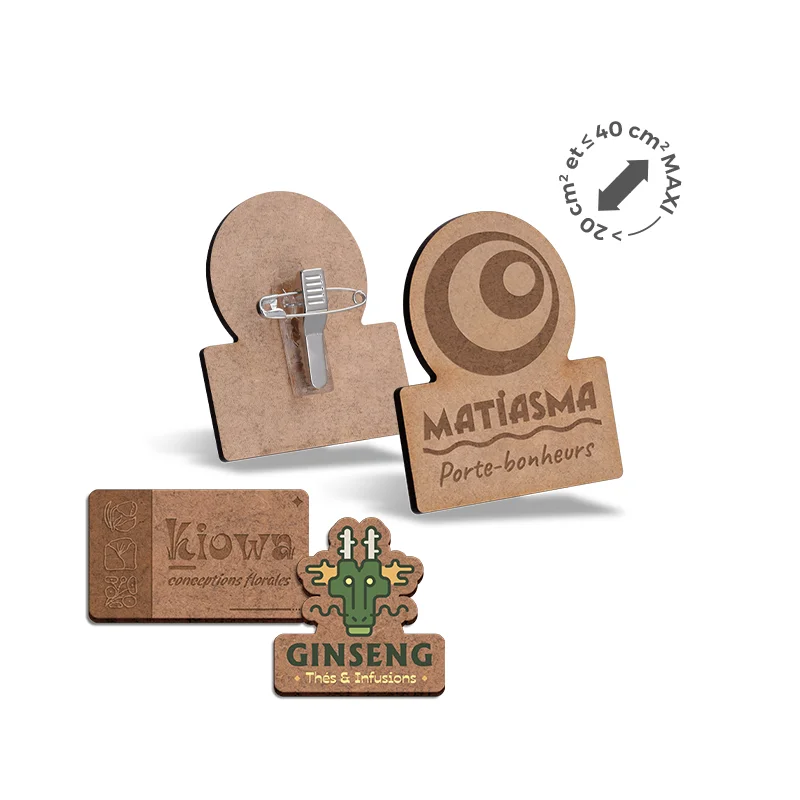 Badge bois MDF pince épingle PINCO XL Saldi Straordinari Offerte Speciali Disponibili Adesso