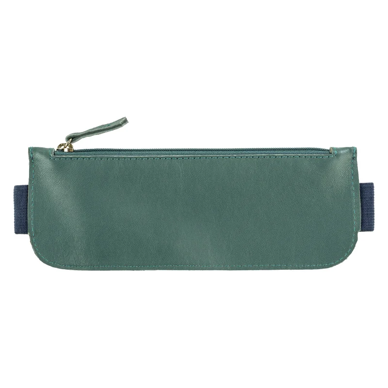 Trousse Elastique Cuir Reversible Indigo Organisation maison solutions rangement