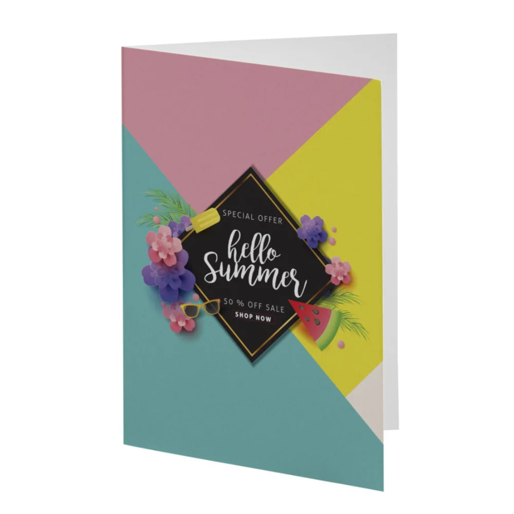 Carte voeux A6 Classique Rouges Harmonieux Occasion
