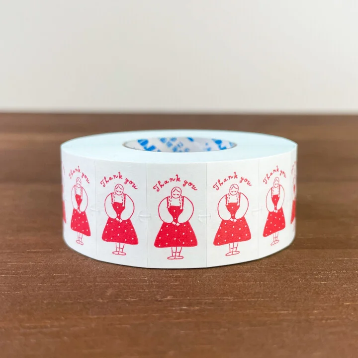 Rouleau de Gommettes Japonaises – Thank You Red - Organisation de la maison avec des solutions de rangement - {'count': 1, 'name': 'Boîte'}