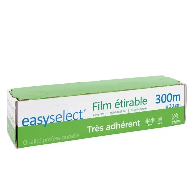 Film étirable ALIMENTAIRE – 30 cm x 300 M – Unité - Vins Rouges Harmonieux pour Chaque Occasion - {'count': 1, 'name': 'découpe'}