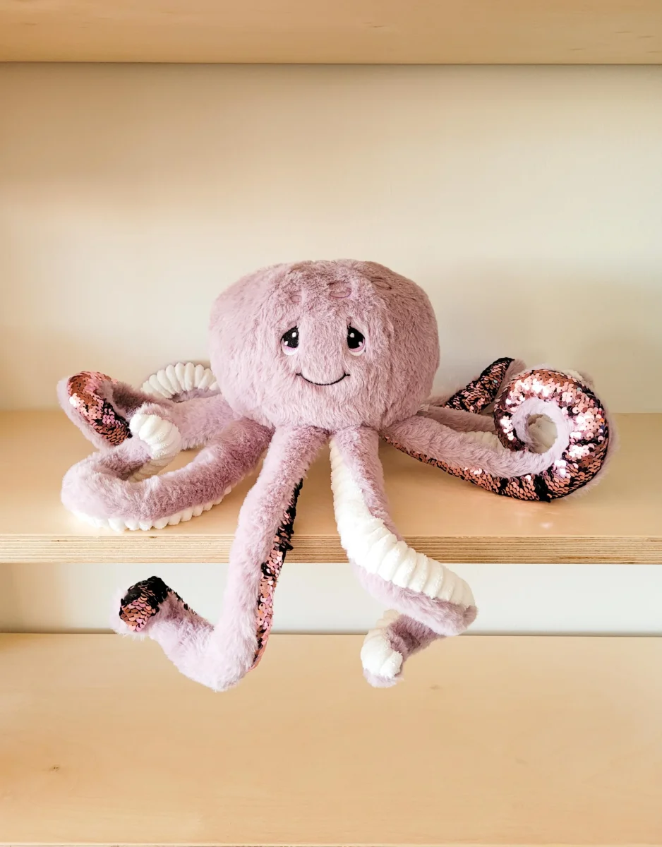 Octalie - Pieuvre lourde et apaisante - Les jeux Toybox - Boutique Maman & Bébé Rings – Produits Essentiels au Quotidien