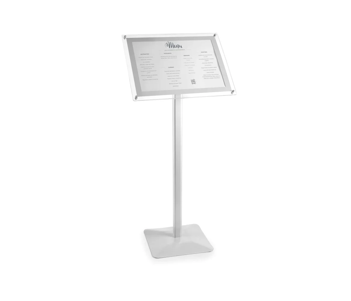 LACOR Support + porte-menu en acrylique 39423 - Accessoires Électroménagers en Promotion : Tout pour Votre Maison à Moins Cher ! - Lave vaisselle