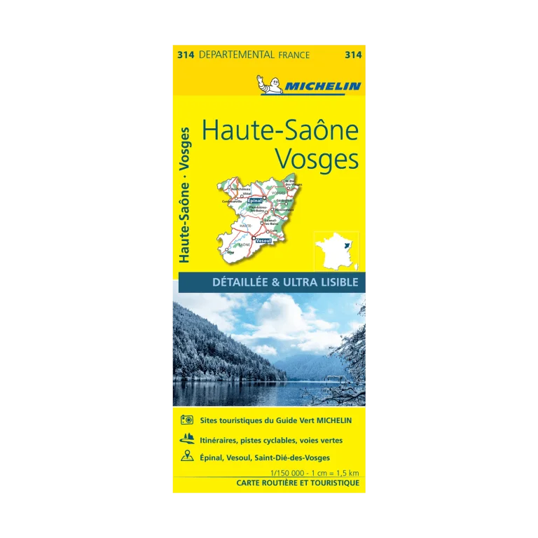 Carte départementale 314 Haute-Saône et Vosges – Michelin - Édition Limitée – L’Art de la Table Française en Promotion ! - {'count': 1, 'name': 'idées'}
