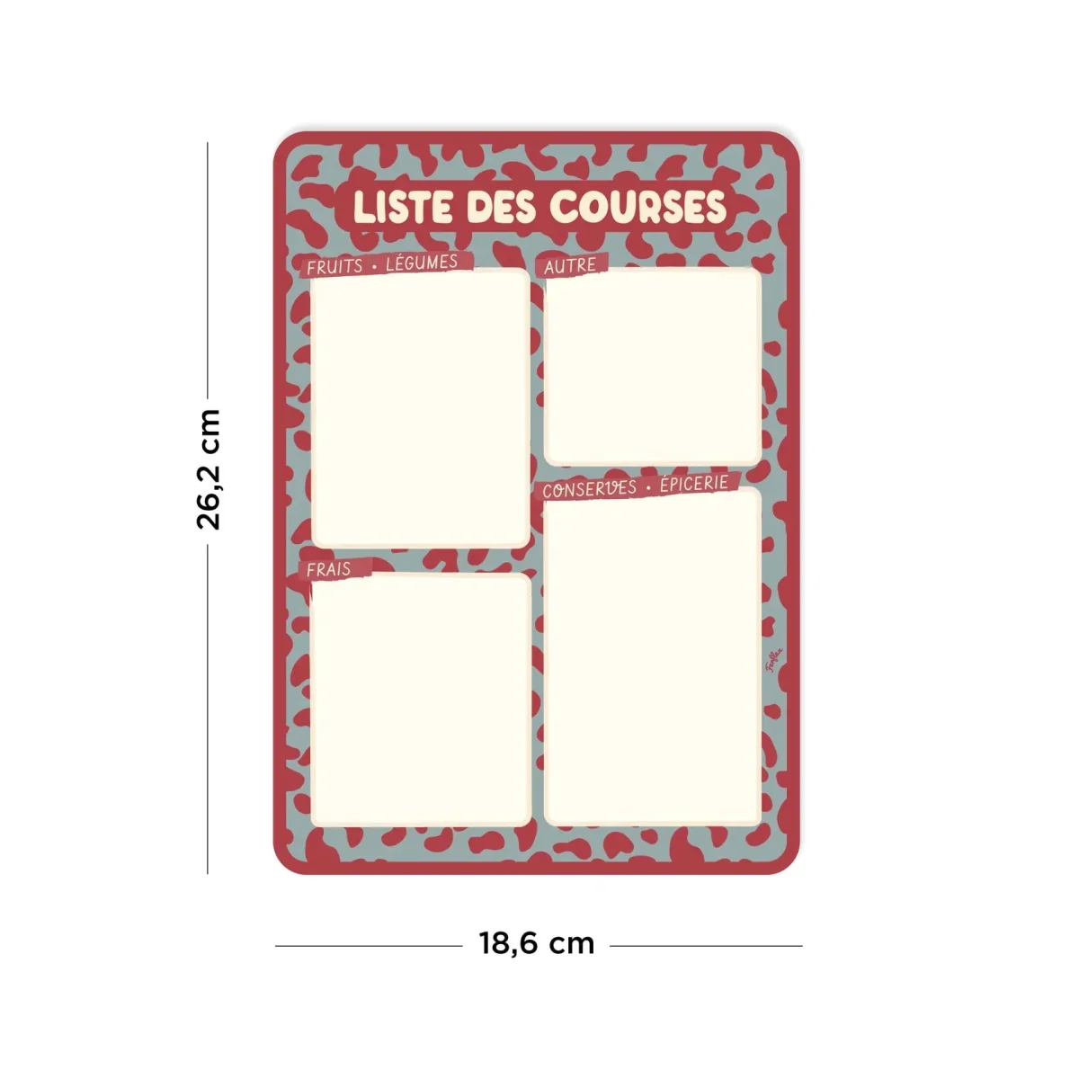 Liste de courses magnétique Graou - Simplification et organisation A4 avec style! - Boutique Bébé en Ligne : Soins, Jouets et Articles Maison