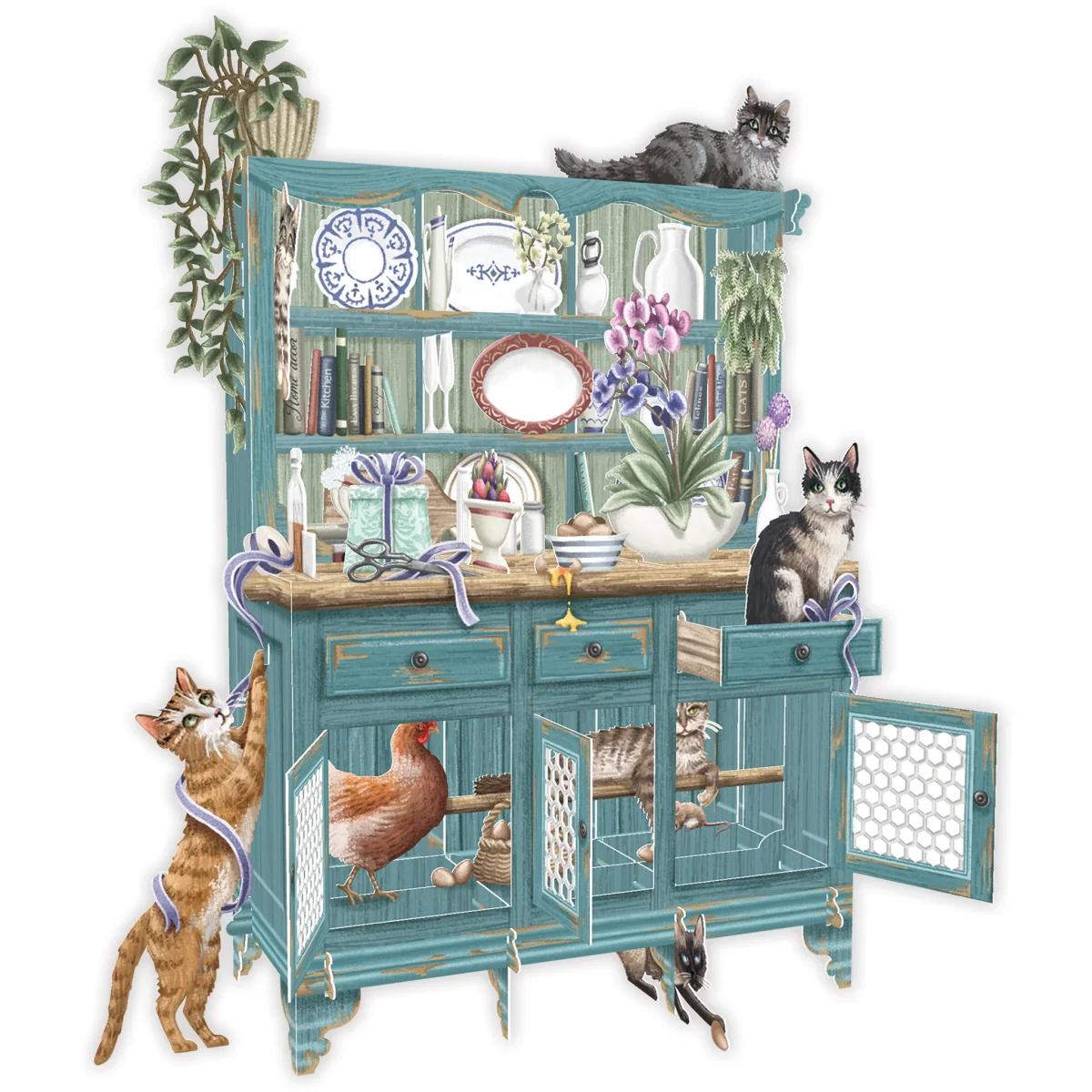 Carte Pop Up Le Buffet de Campagne - Organisation de la maison avec des solutions de rangement - Rangement cuisine
