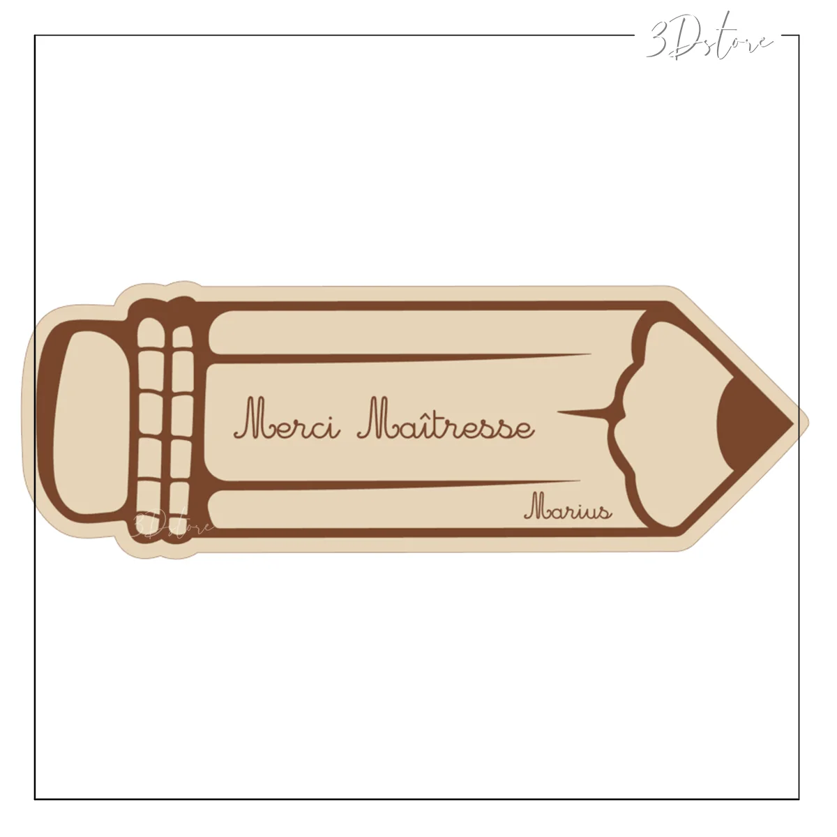 Marque-pages crayon Maîtresse personnalisable Vins Rouges Harmonieux Occasion