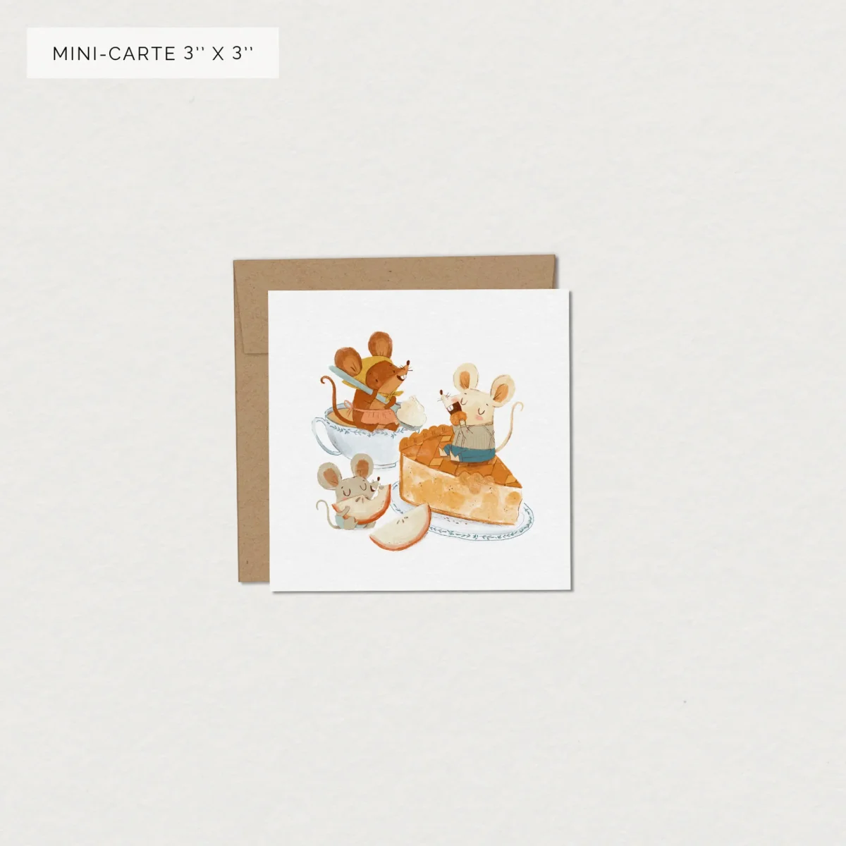 Mimosa Design Carte Souhaits Souris Design Wish Card Cute Mouses Boutique Bébé Ligne Soins Jouets Articles Maison