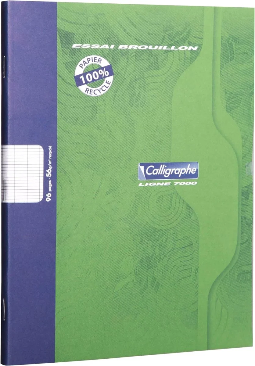 Cahier de brouillon – 17×22 cm – 96 pages grands carreaux – Calligraphe - Organisation de la maison avec des solutions de rangement - {'count': 27, 'name': 'carreaux'}