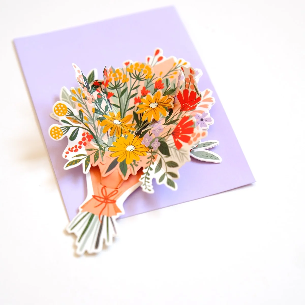 Mini Carte Pop Up – Bouquet de Fleurs - Organisation de la maison avec des solutions de rangement Carte d'anniversaire Bouquet d'hortensias en quilling | Carte florale à  acheter en B2B pour votre magasin – Faire