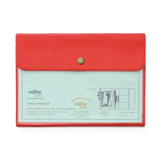 Organiser de Voyage A6 – Rouge Corail - Organisation de la maison avec des solutions de rangement - {'count': 1, 'name': 'FR'}