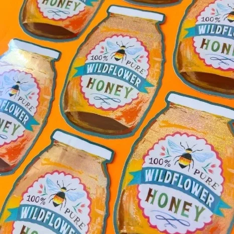 Sticker Wildflower Honey - Organisation de la maison avec des solutions de rangement - étagère organisation maison solution rangement