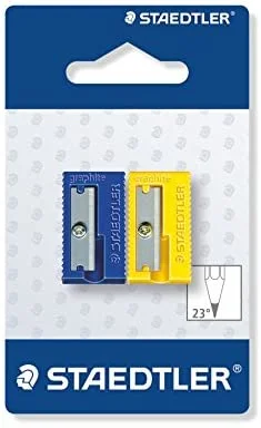 Paquet de 2 Taille-crayon en plastique – STAEDTLER - Organisation de la maison avec des solutions de rangement - {'count': 1, 'name': 'pratique'}