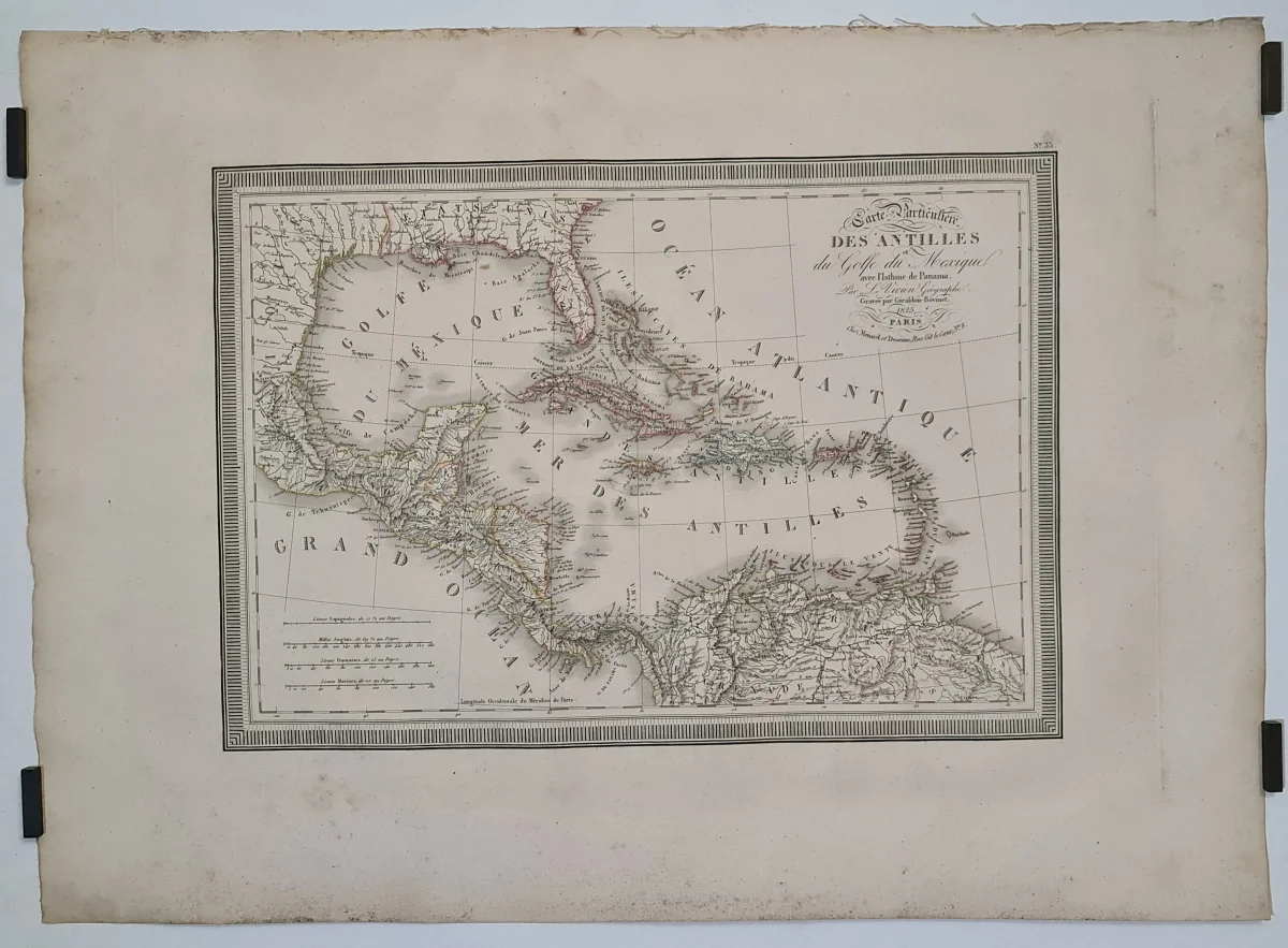 Carte Antilles golfe Mexique isthme Panama L. Vivien Saldi Straordinari Offerte Speciali Disponibili Adesso