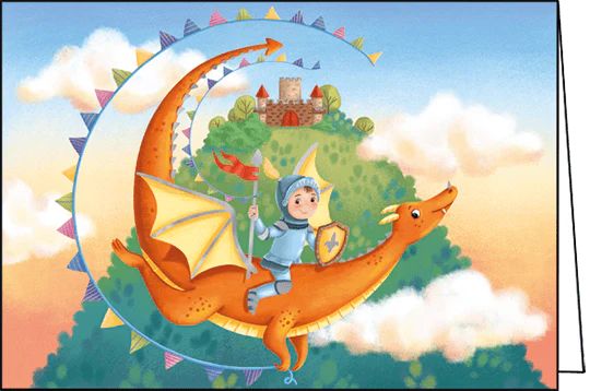 CARTE SOUHAIT FÊTE DRAGON Boutique Maman Bébé Produits Essentiels Quotidien