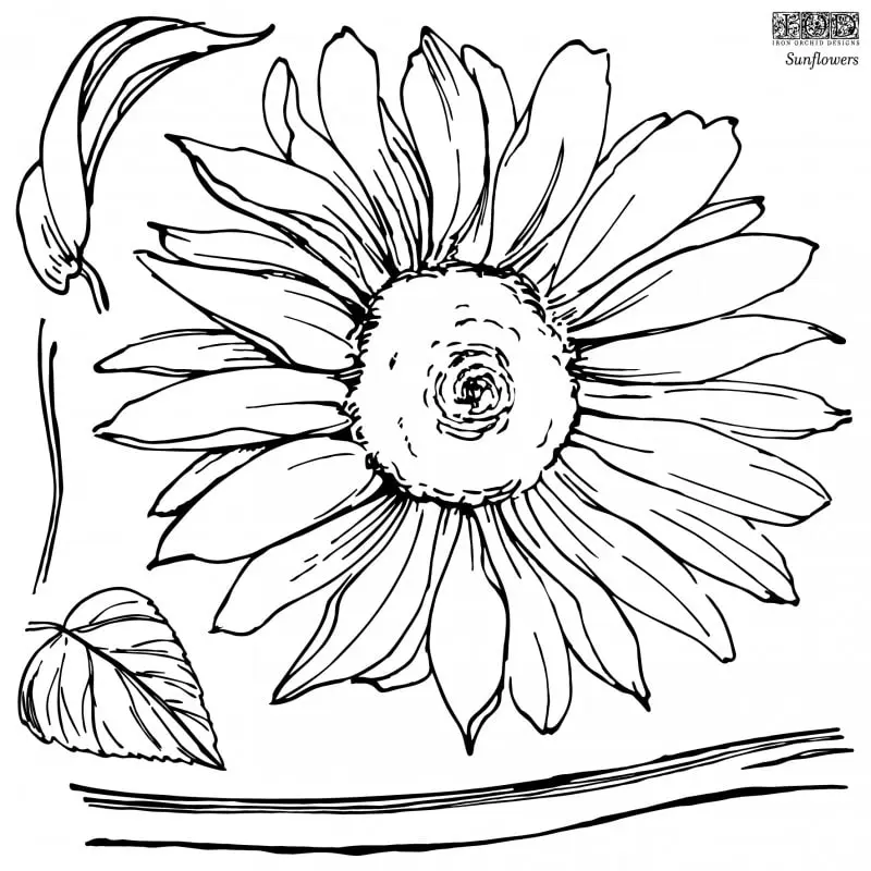 Tampon qualité Sunflowers – IOD - Éclairage de qualité avec frais de port offerts