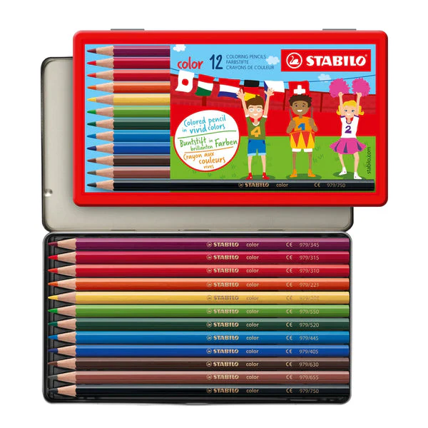 Stabilo - 12 Crayons de Coloriage||Stabilo - 12 Coloring Pencils - Boutique Bébé en Ligne : Soins, Jouets et Articles Maison CRAYONS DE COULEUR ERGONOMIQUES Trio x38 - STABILO
