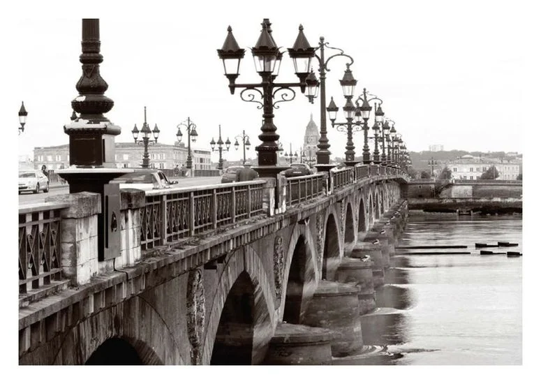 Carte postale – Bordeaux Pont de Pierre - Vins Rouges Harmonieux pour Caviste Chaque Occasion