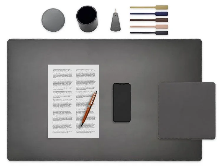Set de bureau gris – SM500-80×50 – TS500 – Maroc PC500 – SV500 – P-clé triangle – 5x tags - Vins Rouges Harmonieux pour Chaque Occasion