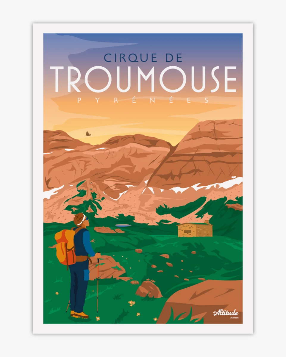 Carte postale Cirque Troumouse Vins Rouges Harmonieux Occasion