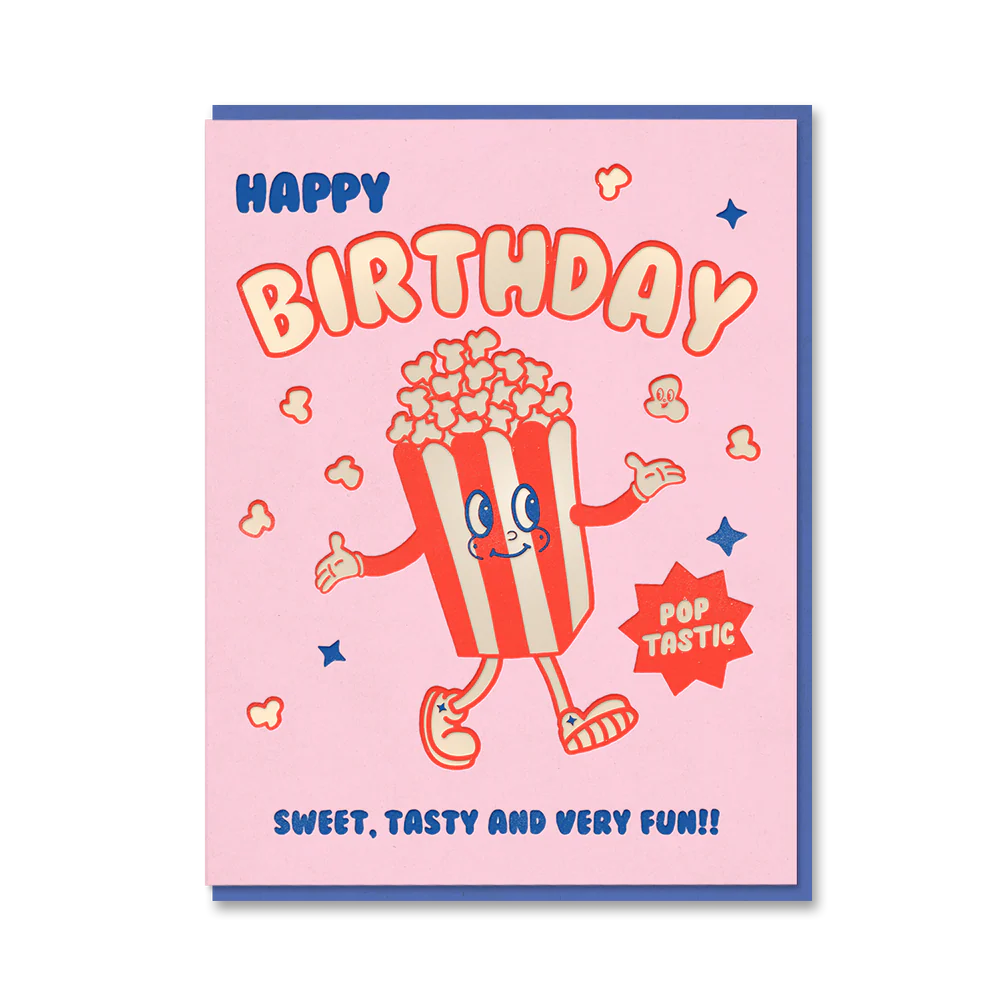 Carte d’Anniversaire Popcorn - désencombrement Organisation de la maison avec des solutions de rangement