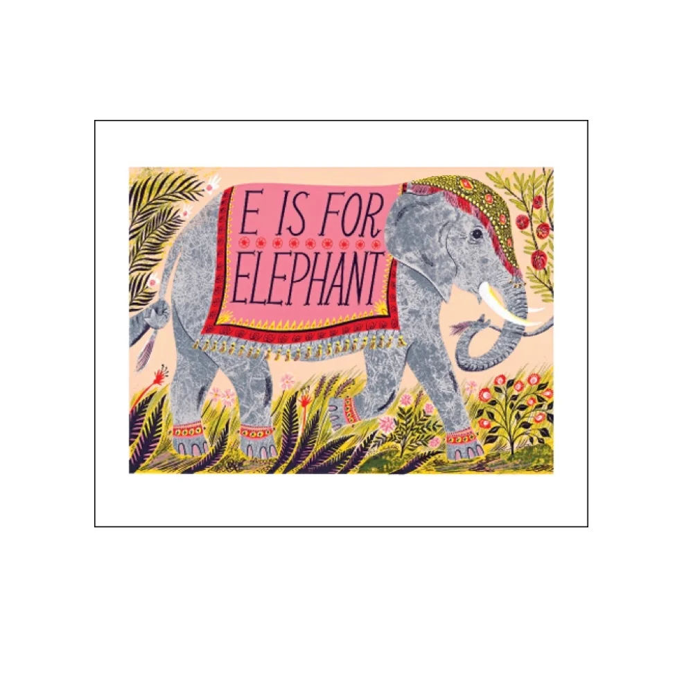Carte voeux Alphabet Elephant Organisation maison solutions rangement