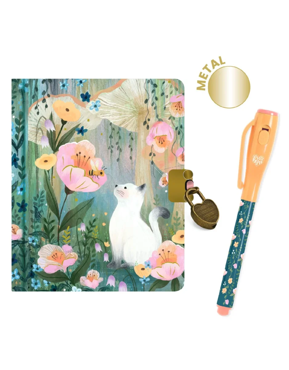 Petit carnet secret et feutre Intime - Kendra - Djeco - Boutique Maman & Bébé – Produits Essentiels au Quotidien