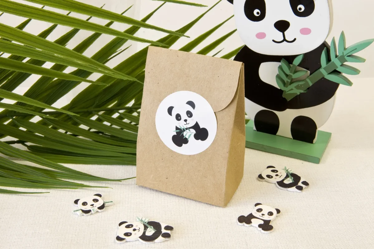 Stickers Panda Lot ​Boulangerie Pâtisserie Pain Levain Viennoiseries