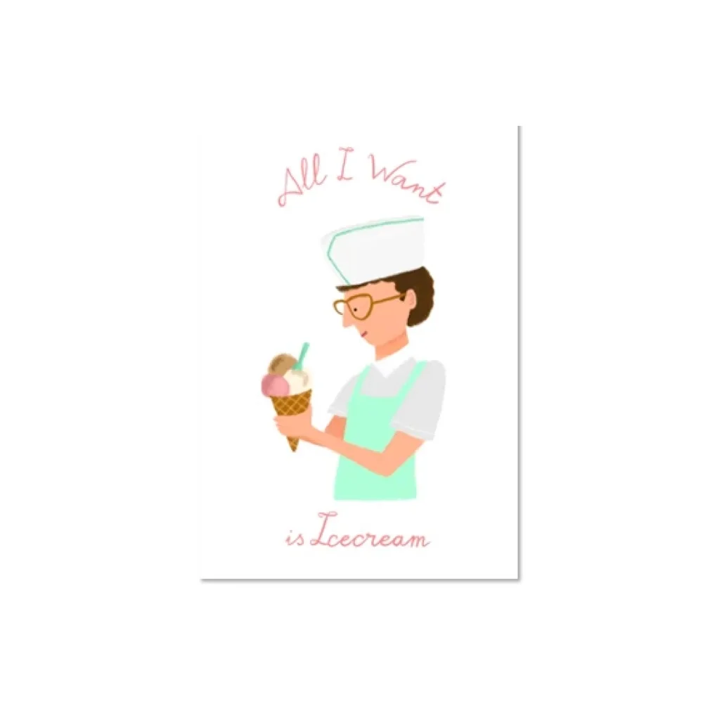 Carte Postale – All I Want is Ice Cream - Organisation de la maison avec des solutions de rangement Rangement maison : conseils et idées | home24