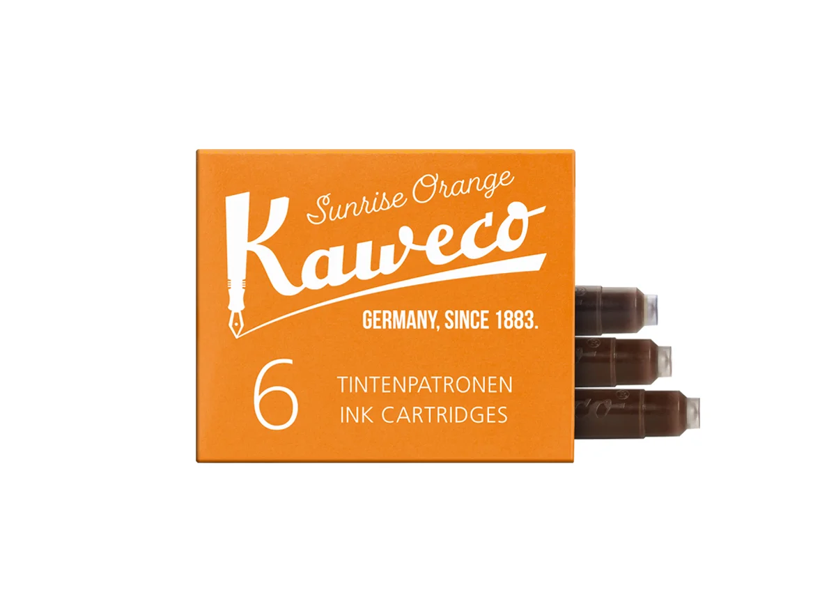 Cartouches Encre Kaweco Orange Sunrise Organisation maison solutions rangement